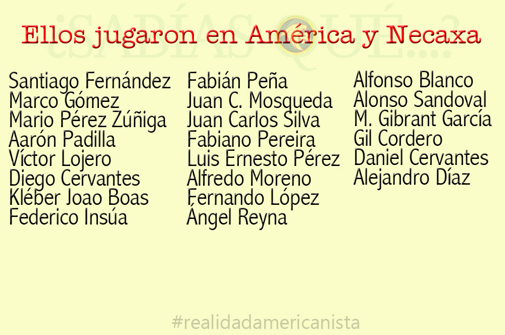 proximo rival jugaron en america y necaxa 3 