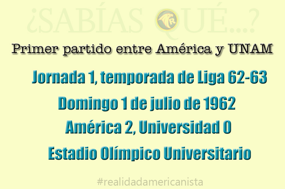 proximo rival primer partido america y pumas unam