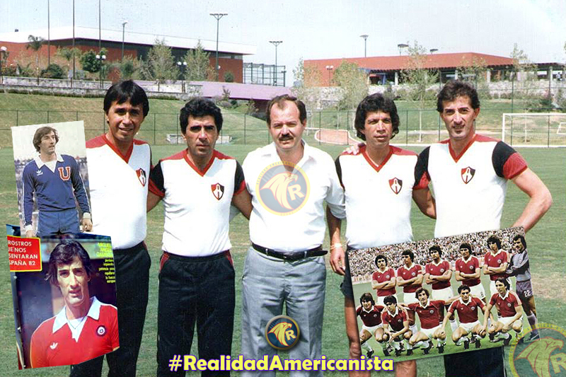Miguel Ángel Gamboa en su paso por la selección mundialista de Chile en 1982, en la Universidad de Chile y como Auxiliar de Carlos Reinoso en el Atlas, junto a Narciso Ramírez y el directivo Aceves Miguel Ángel Gamboa en su paso por la selección mundialista de Chile en 1982, en la Universidad de Chile y como Auxiliar de Carlos Reinoso en el Atlas, junto a Narciso Ramírez y el directivo Aceves