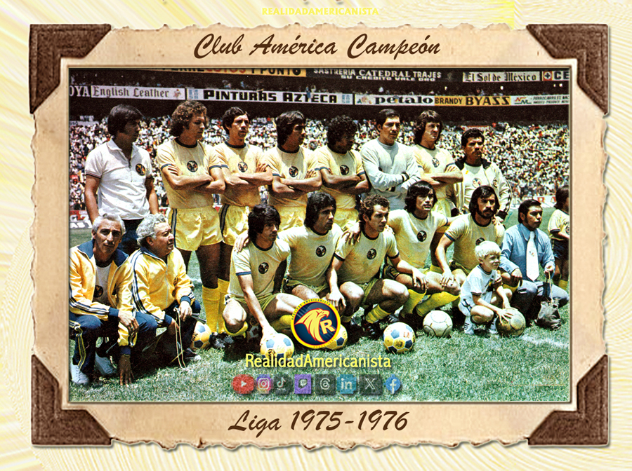 club america campeon liga 75 76